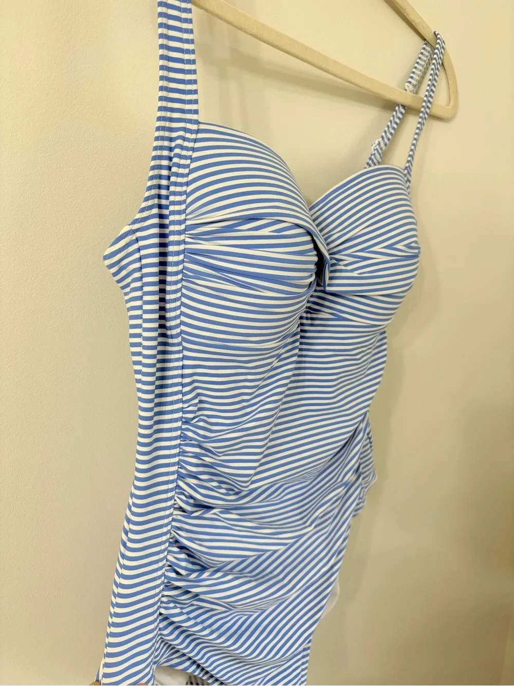 NIPTUCK SWIM Blue Sorrento Stripe Joanne One Piece Swimsuit Coastal Classic Chic - Picture 3 of 7